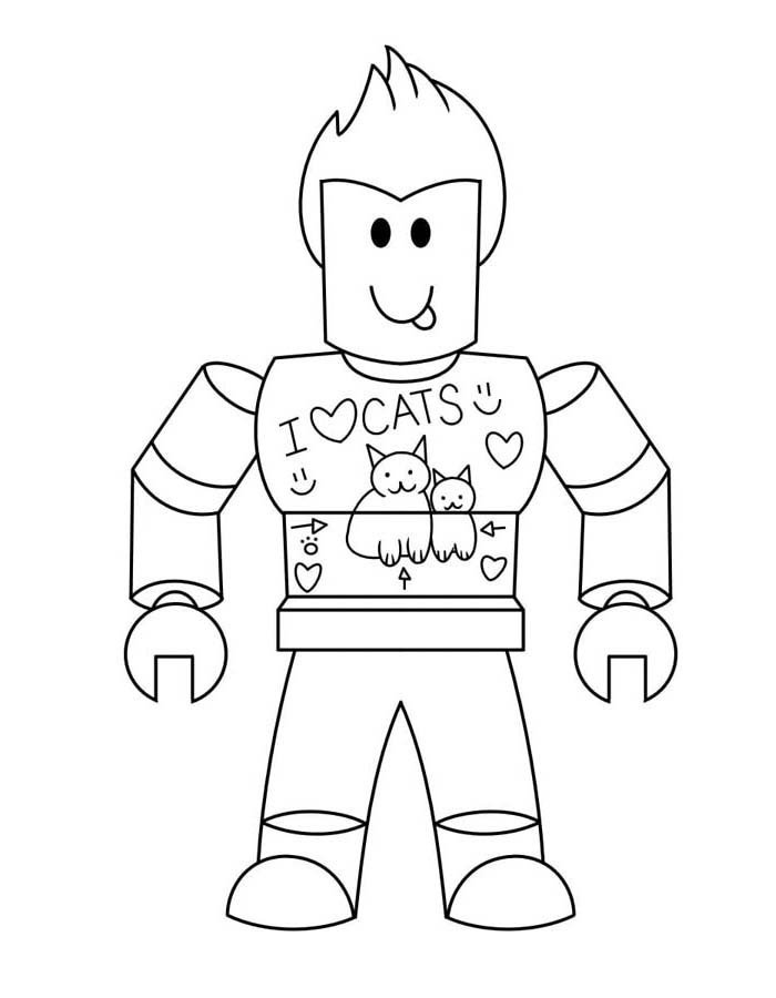 80 Desenhos do Roblox para colorir e imprimir